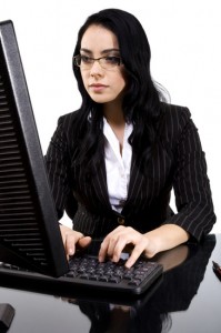 Woman Typing